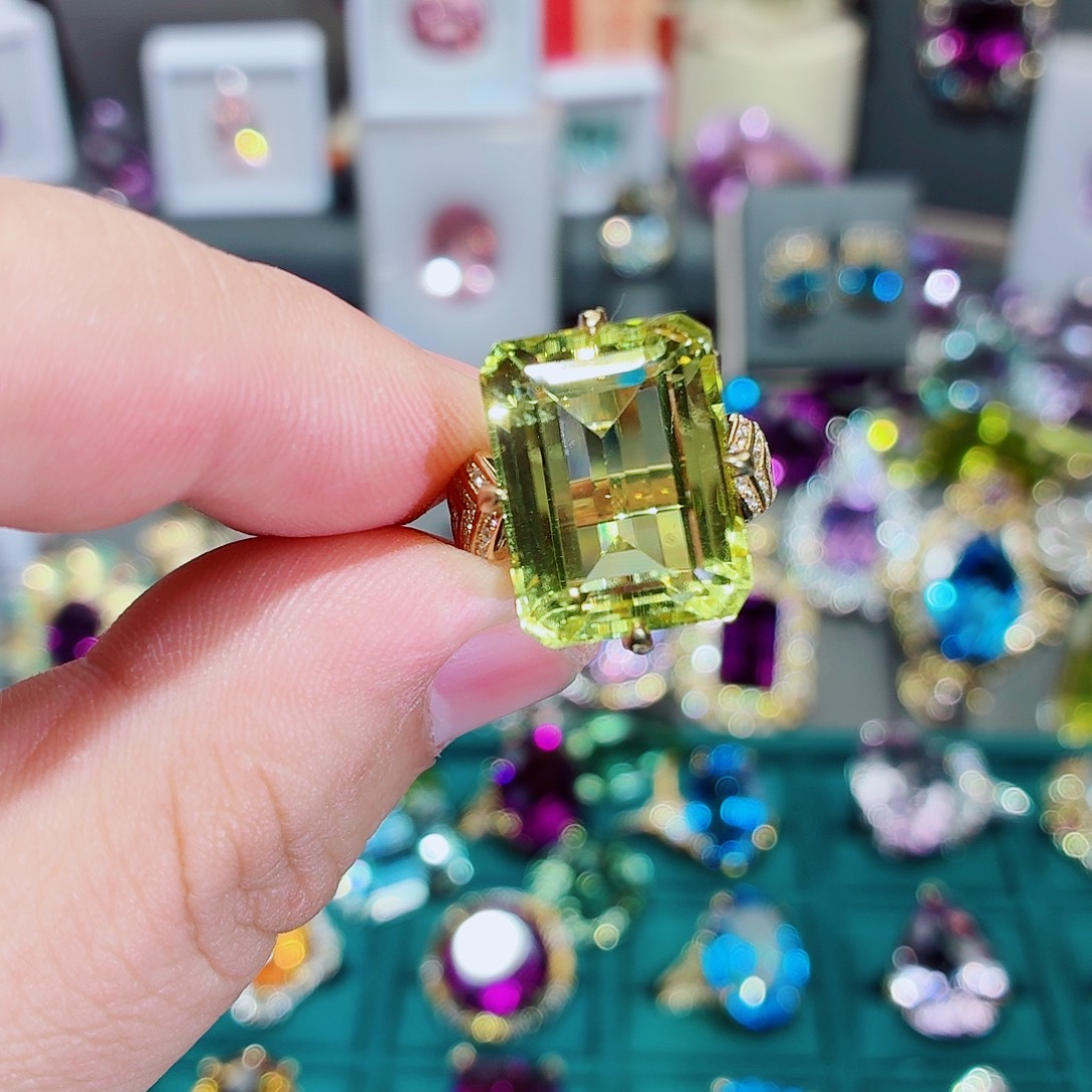 水晶银S925镶嵌戒指