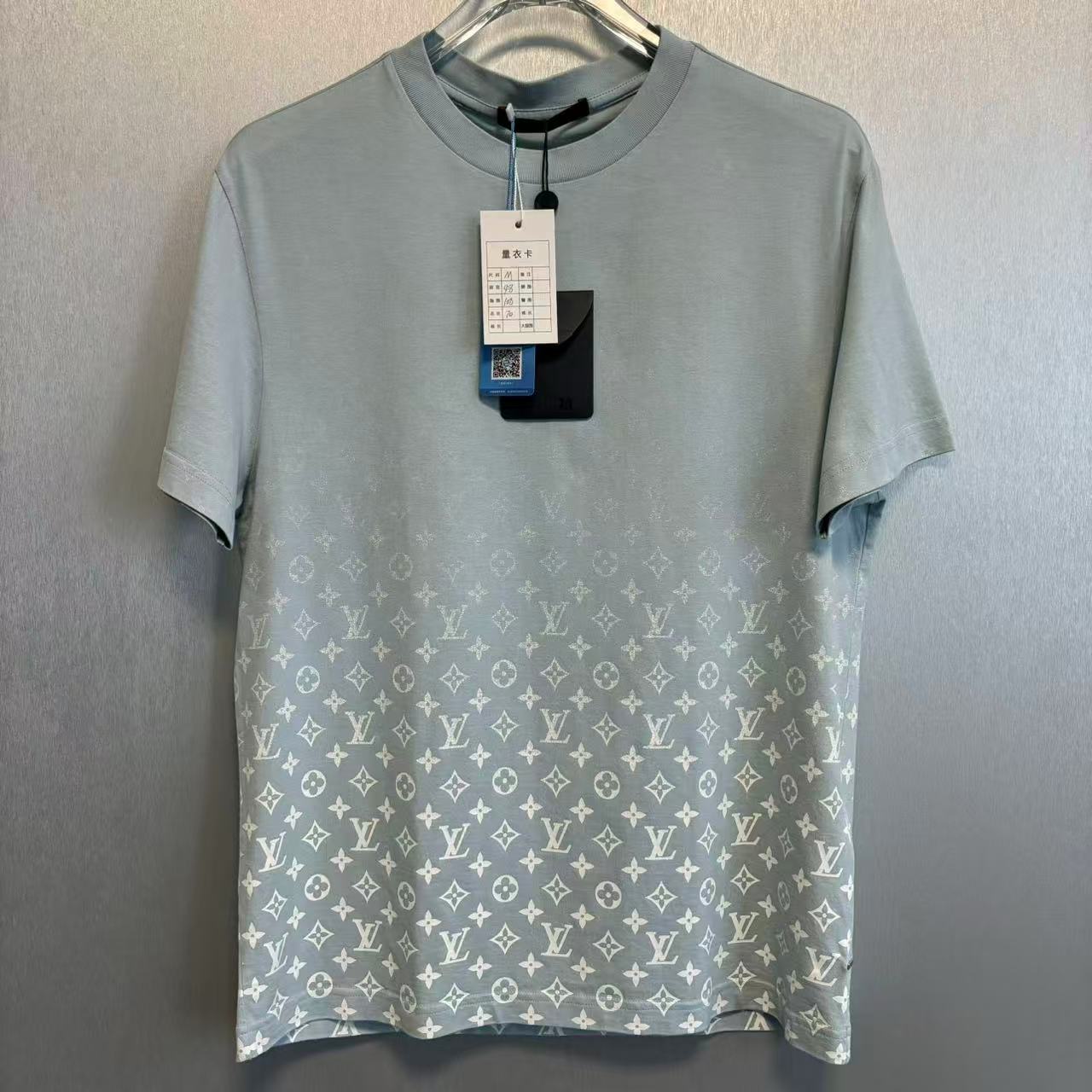 未使用 LouisVuitton/路易威登 薄荷绿渐变短袖M码256903