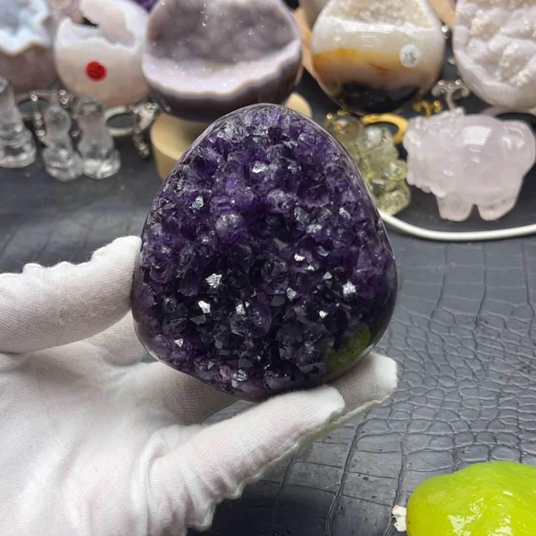 珠宝半成品水晶未镶嵌帝紫晶镇76