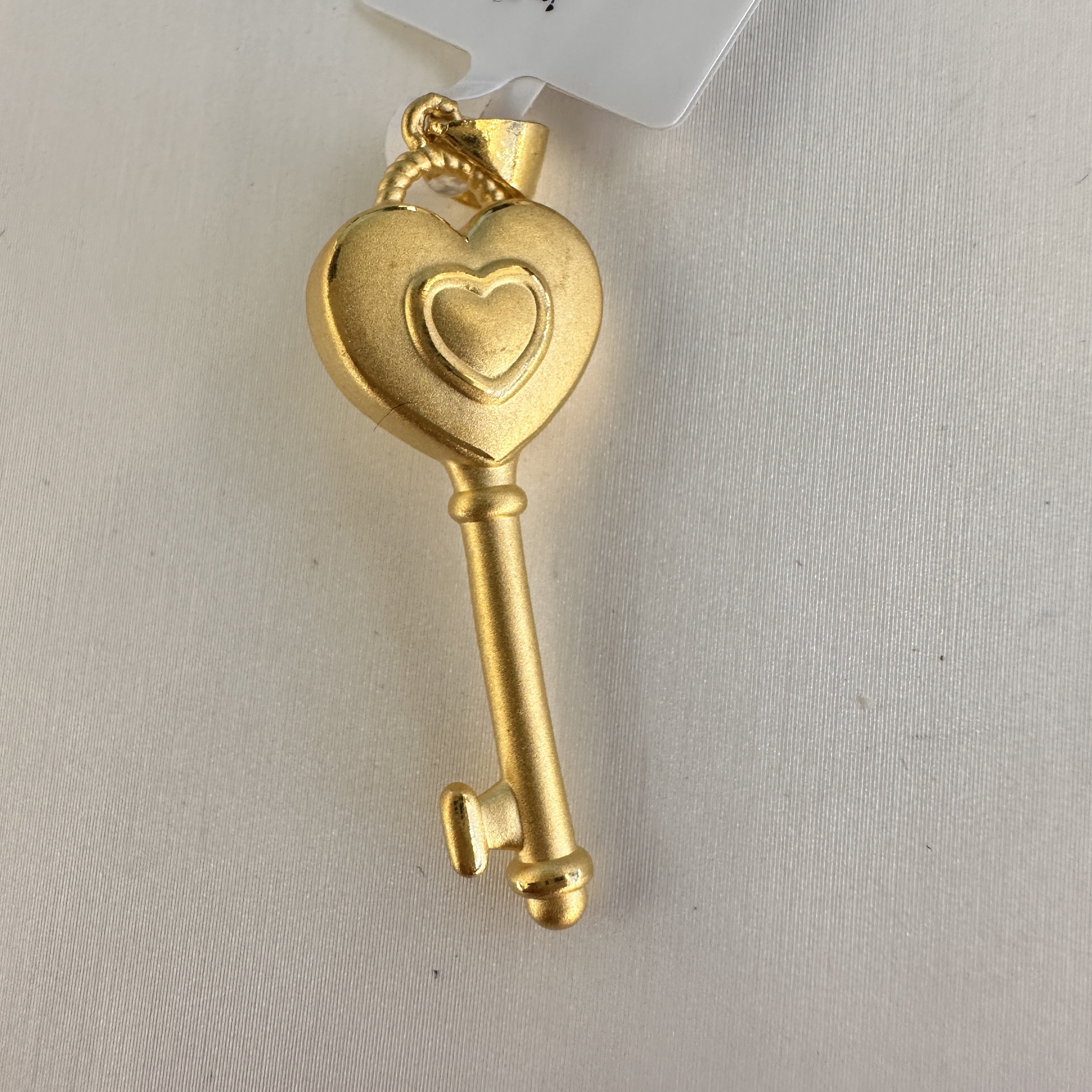 【北北专享】足金999饰品 爱心钥匙吊坠 2.12 GP