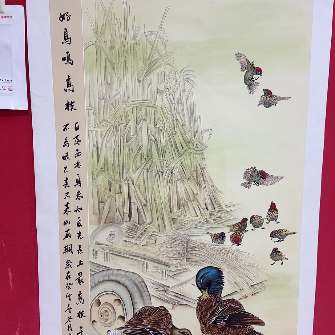 国画精品花鸟系列李老师作品