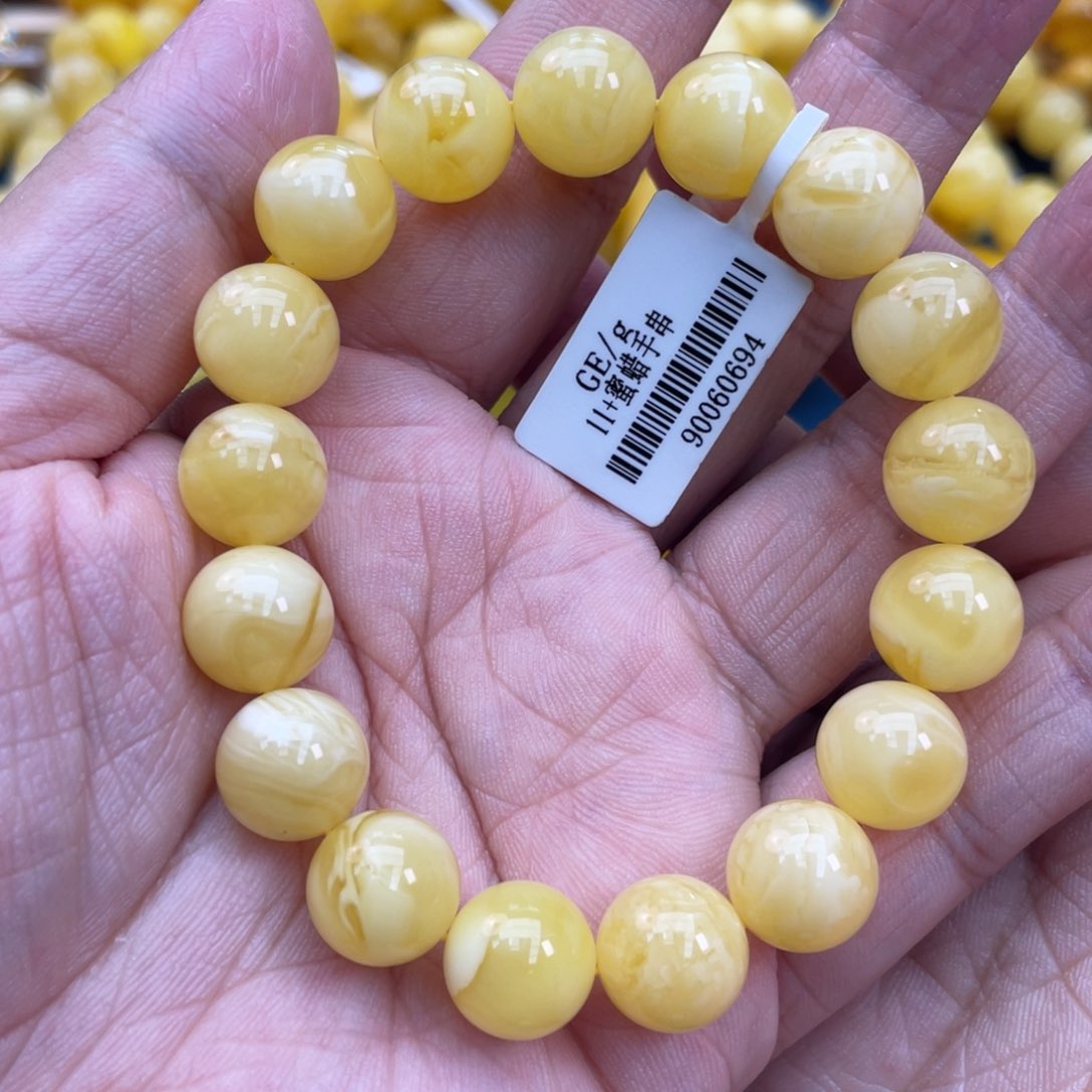 琥珀裸石未镶嵌琥珀蜜蜡11m m