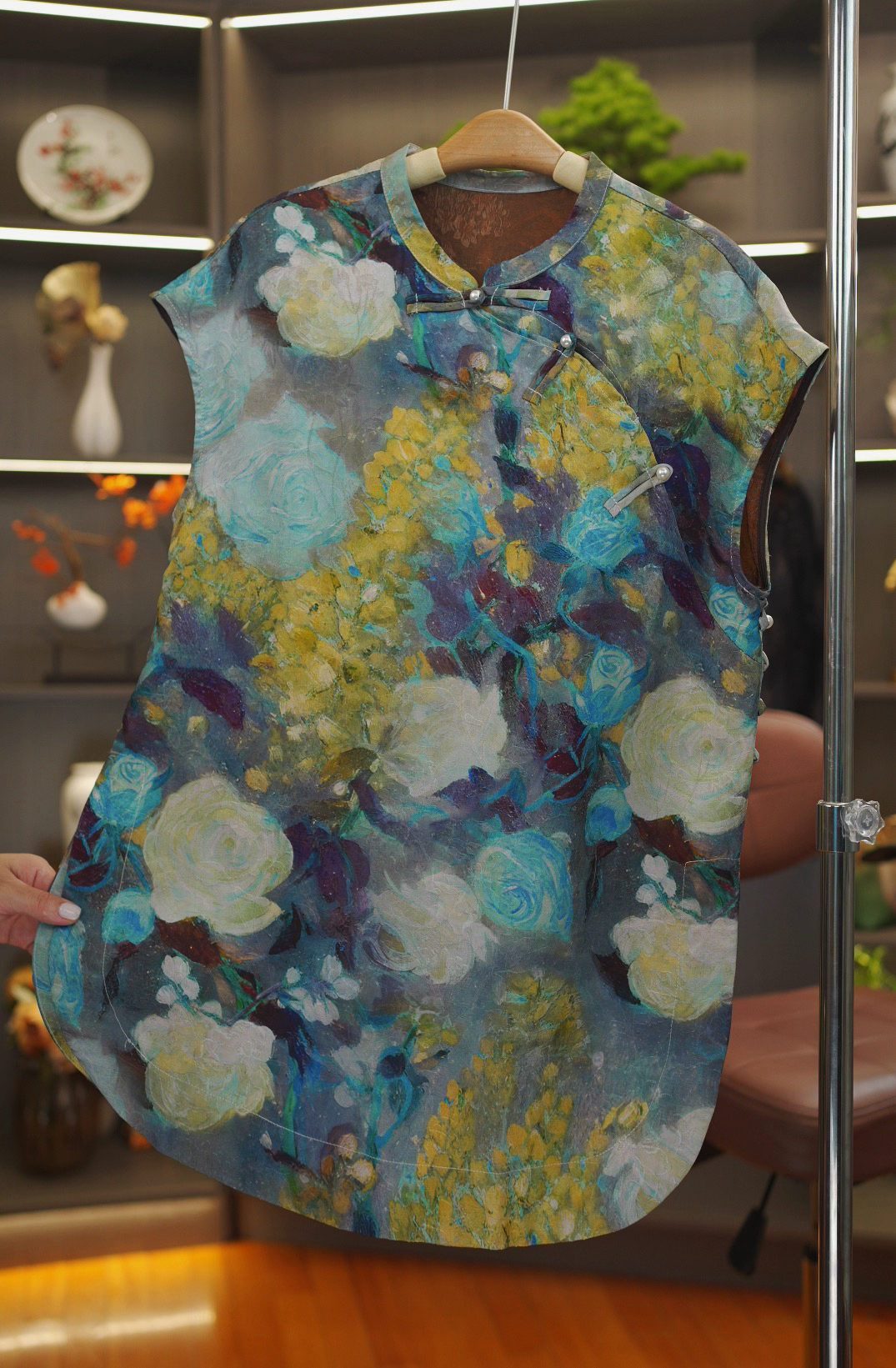 【油彩玫瑰】新中式中国风时尚气质显瘦女士夏季上衣