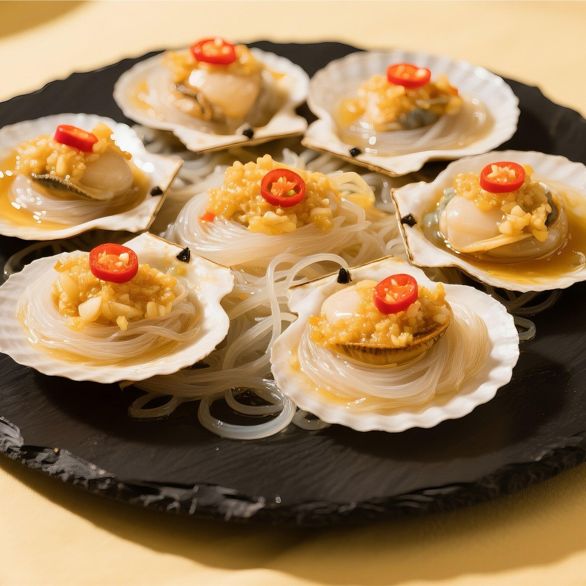 清蒸蒜蓉粉丝大扇贝10只