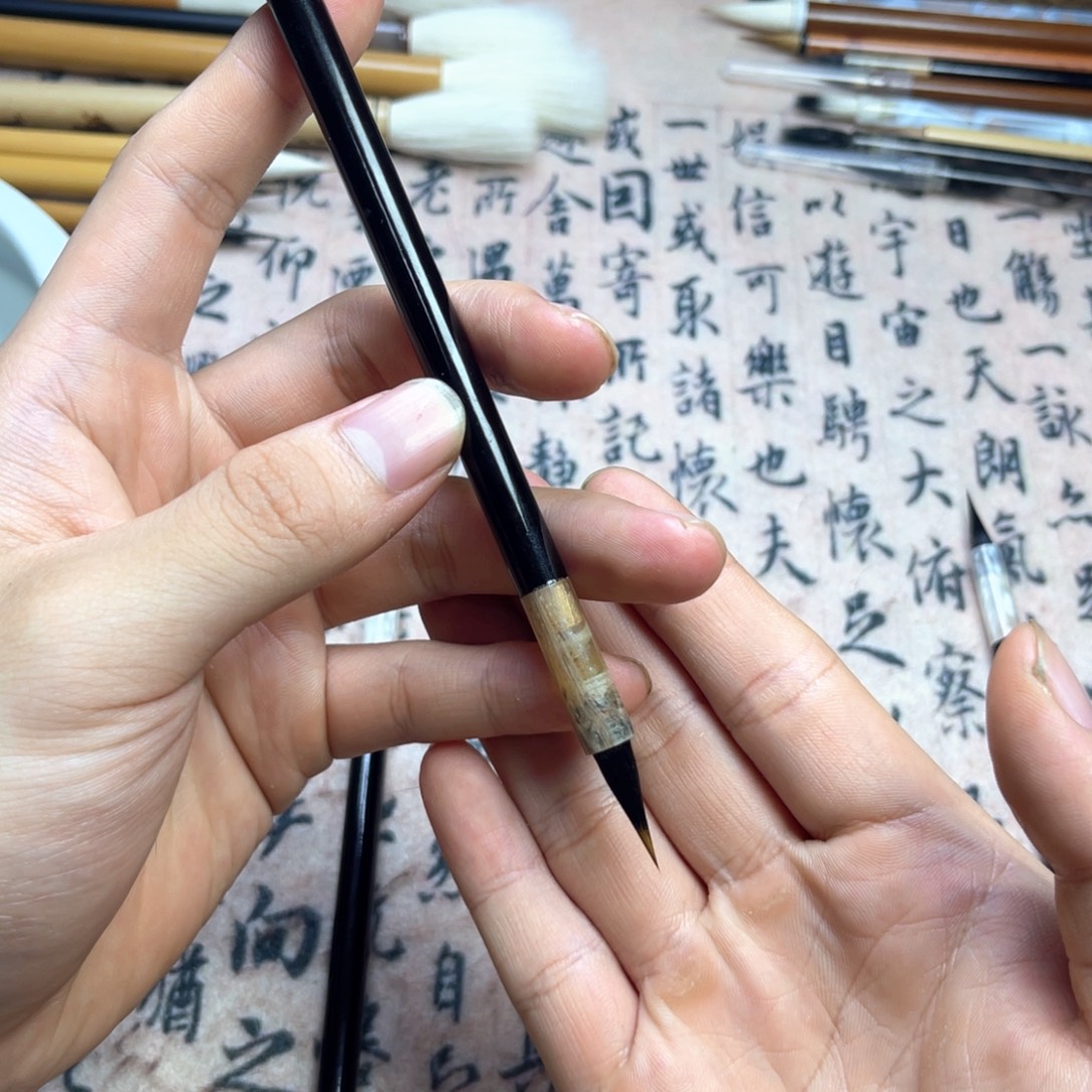 单支紫狼豪小楷毛笔