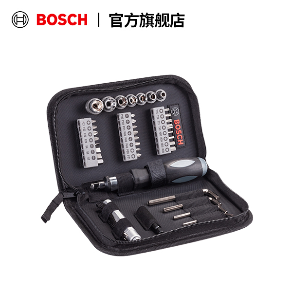 博世（BOSCH）38件起子批头套筒套装 软包便携装