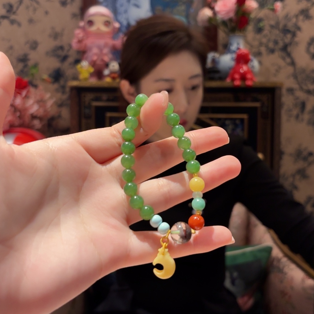 和田玉手串未镶嵌