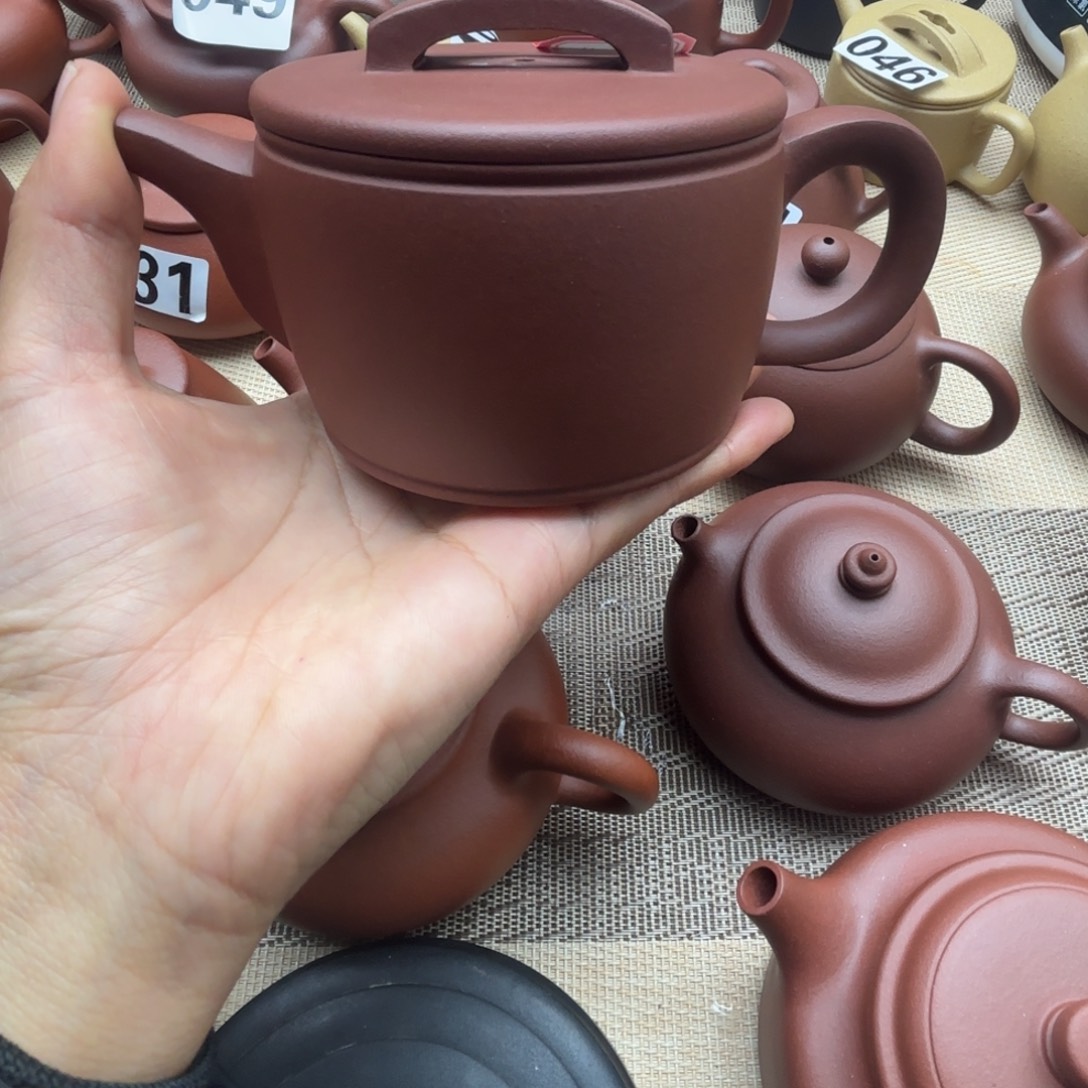 萌***界紫砂茶壶紫泥汉瓦200cc微瑕