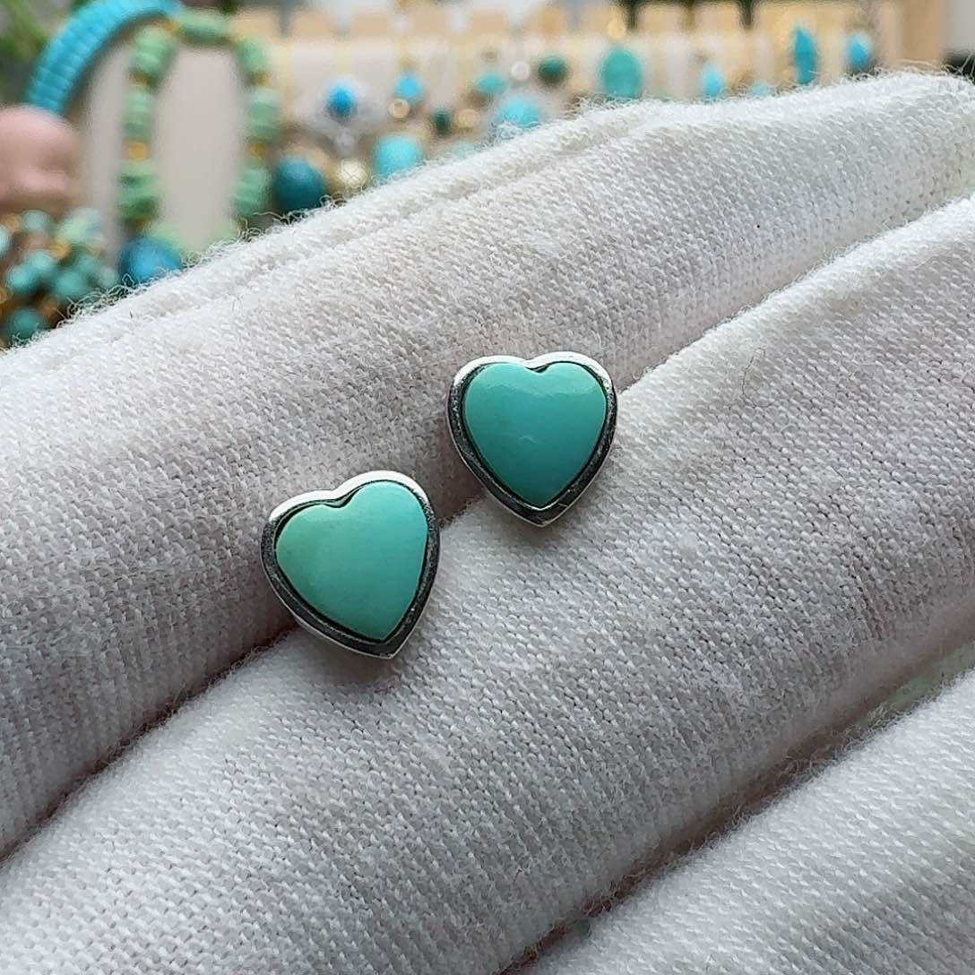 绿松石配饰银S925镶嵌