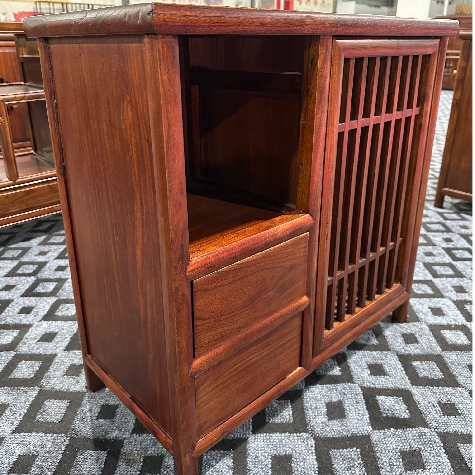 茶水柜烧水壶一体新中式小茶台茶边柜