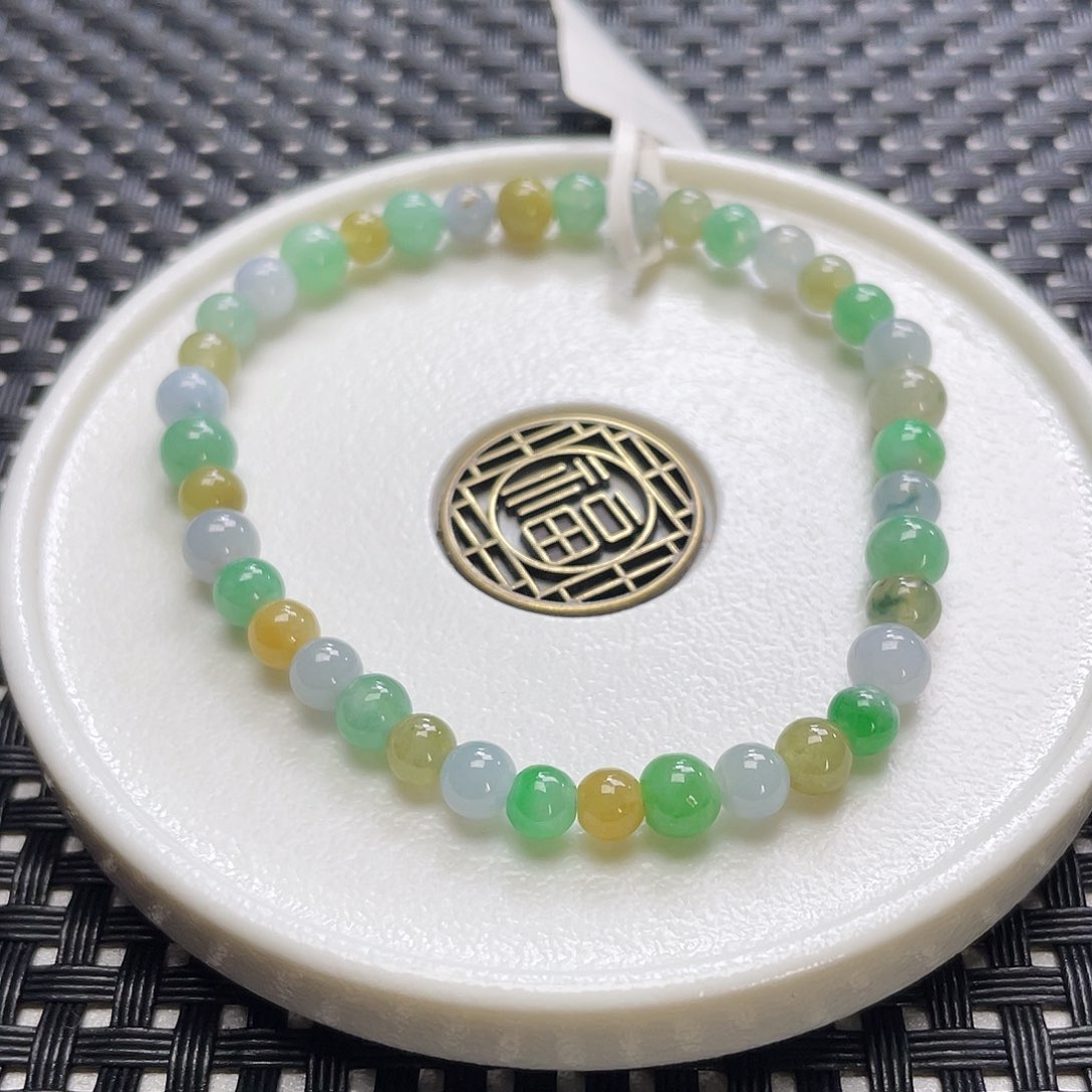 翡翠手链未镶嵌卡4.7