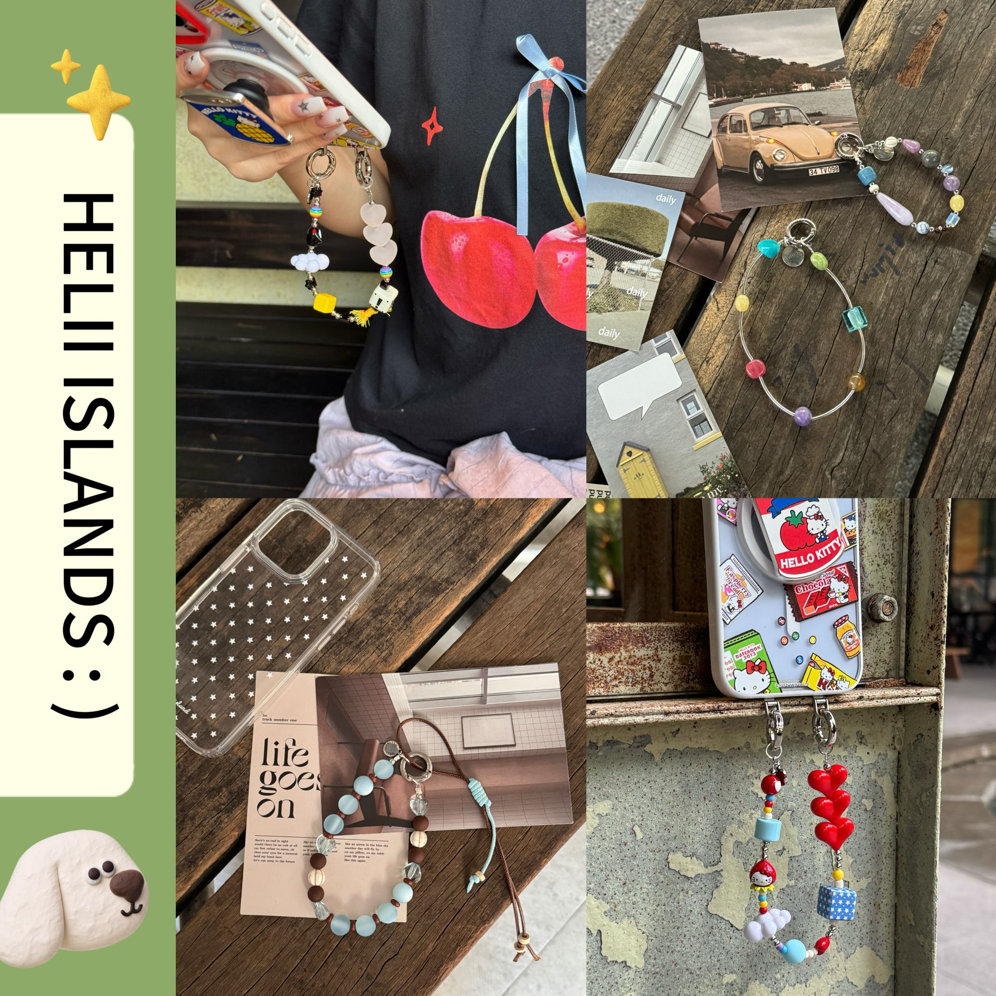 【露仔推荐】赫俐群岛 原创设计 手机链 手机挂件 手机通用挂绳