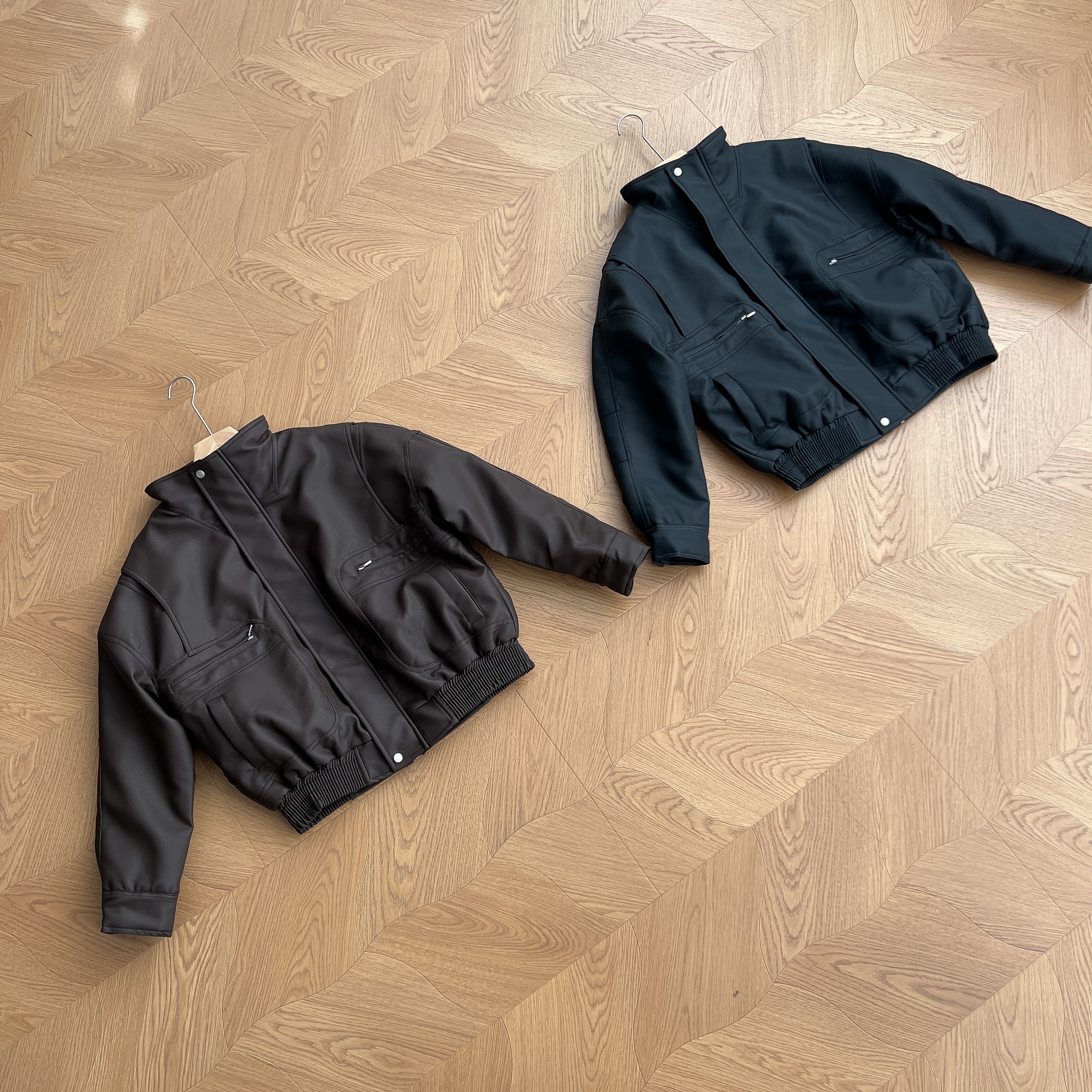 25FW /冬季立领加厚加棉皮衣棉服外套时尚通勤百搭皮衣棉服保暖潮