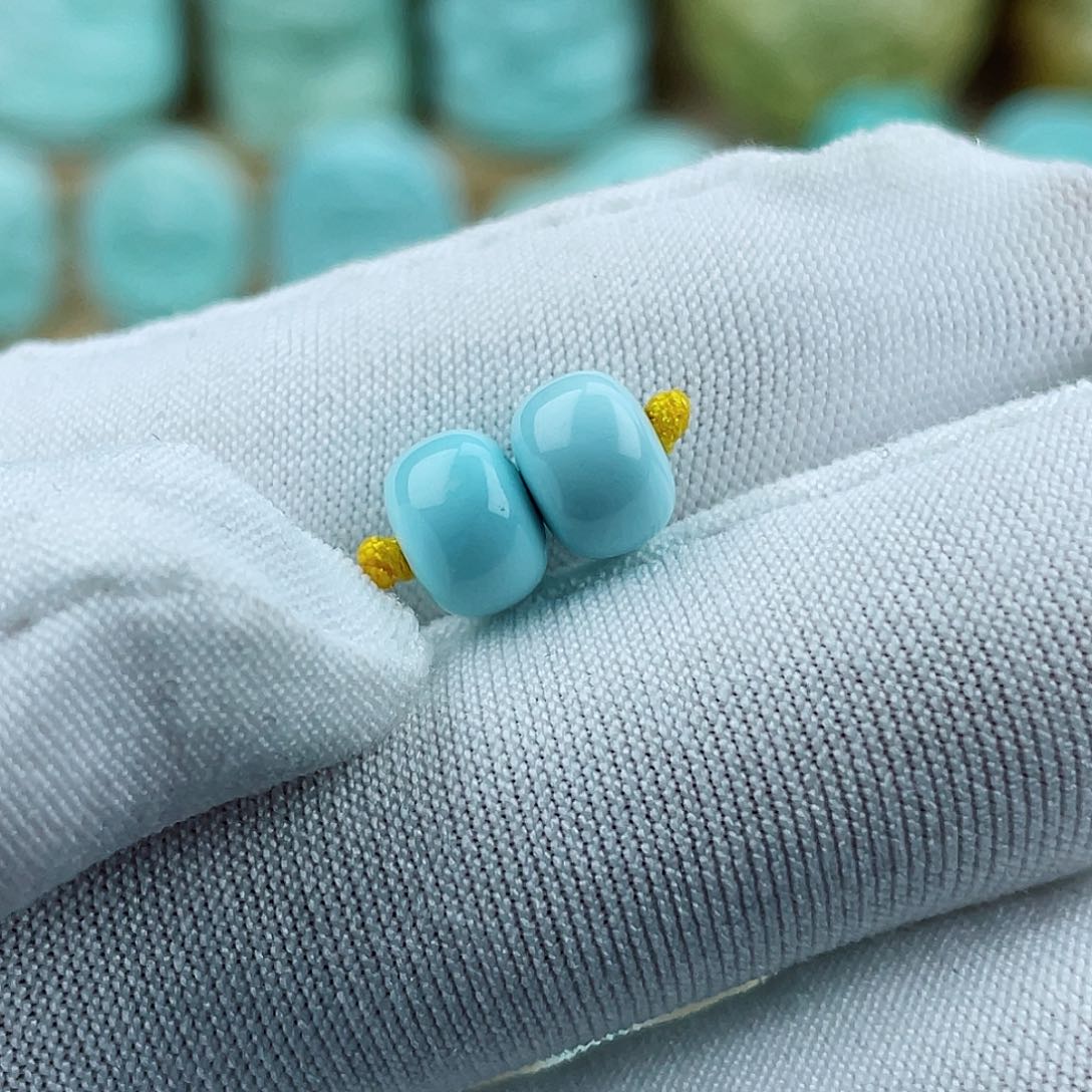 未镶嵌绿松石珠宝奇石配饰卡7❌5