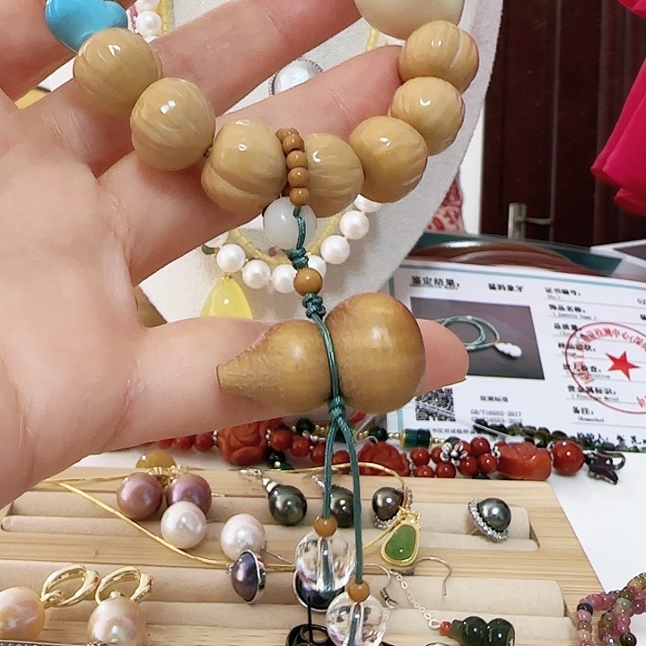 ****°和田玉（青白玉）未镶嵌手链配件隔珠天然优惠