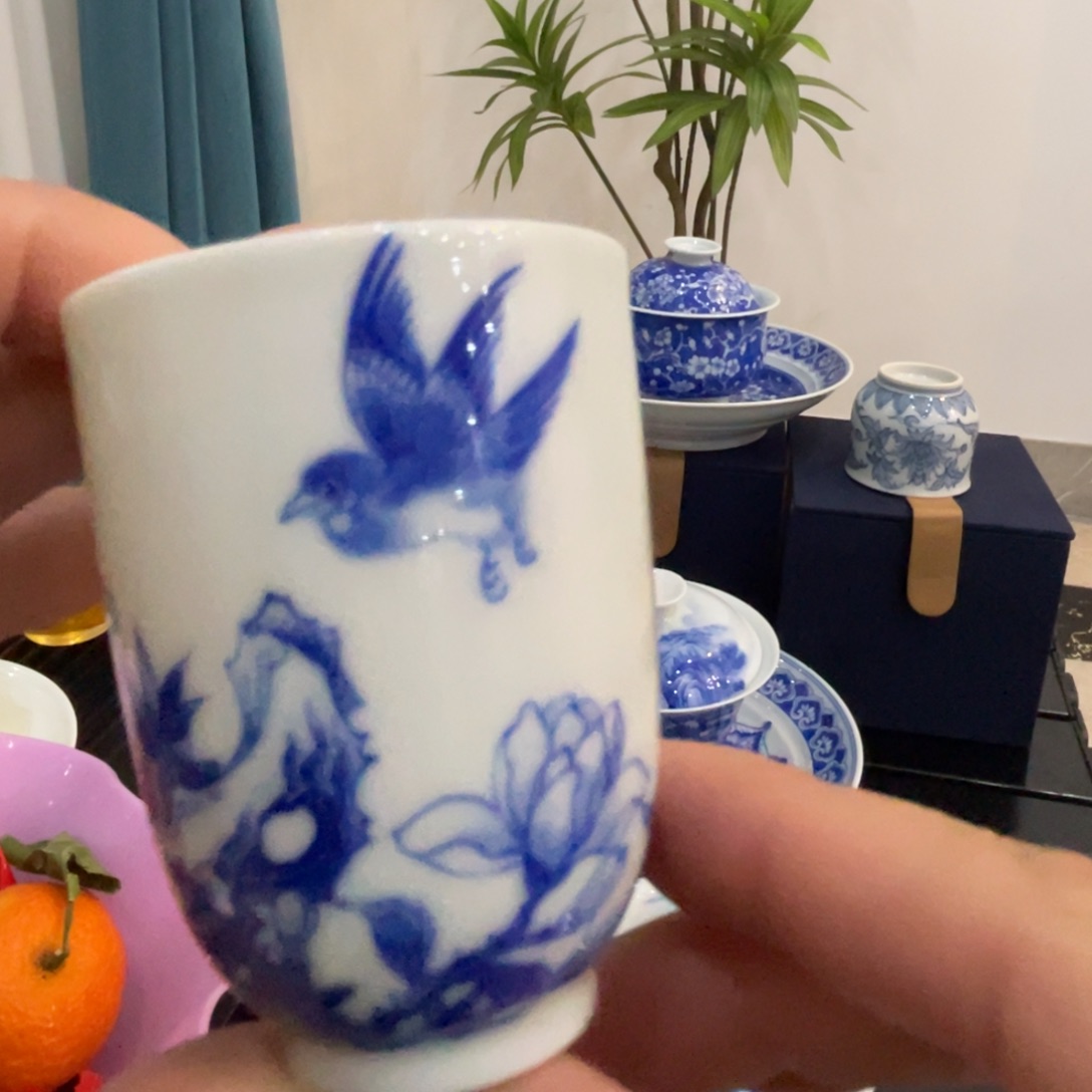 青花闻香杯杯杯杯
