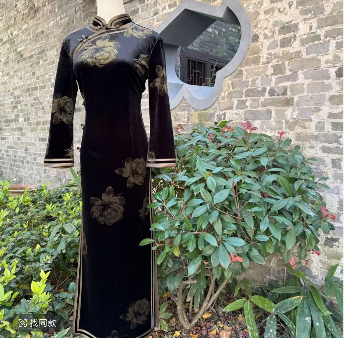 【黑金蔷】2025冬季新款优雅大方日常百搭修身女旗袍