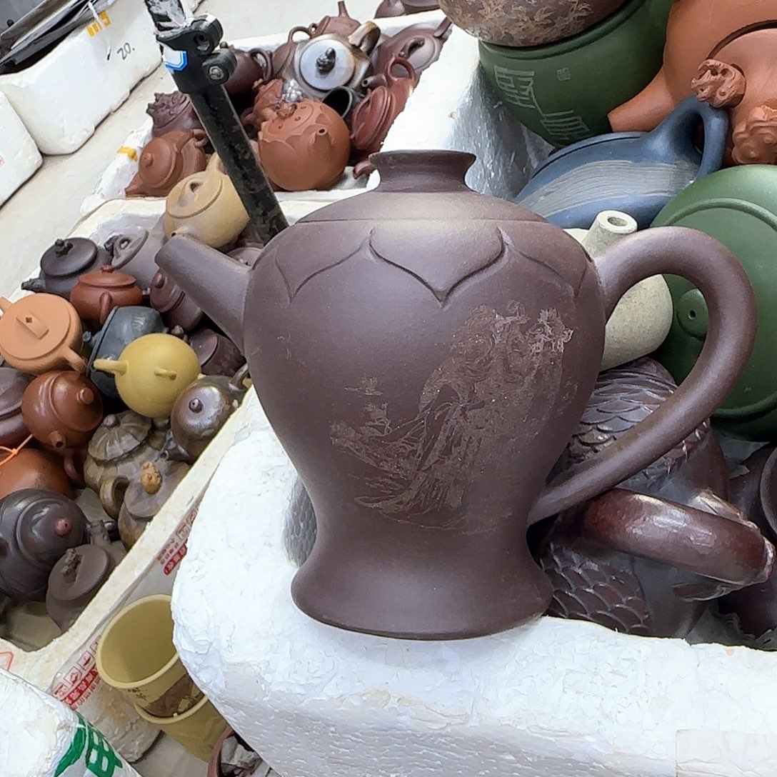 茶壶紫砂宜兴紫砂壶瑕疵