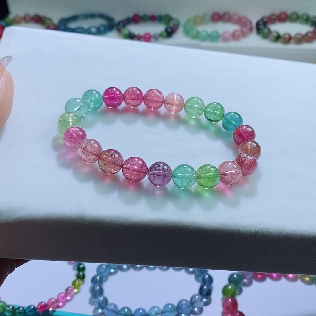 碧玺手链未镶嵌9mm左右