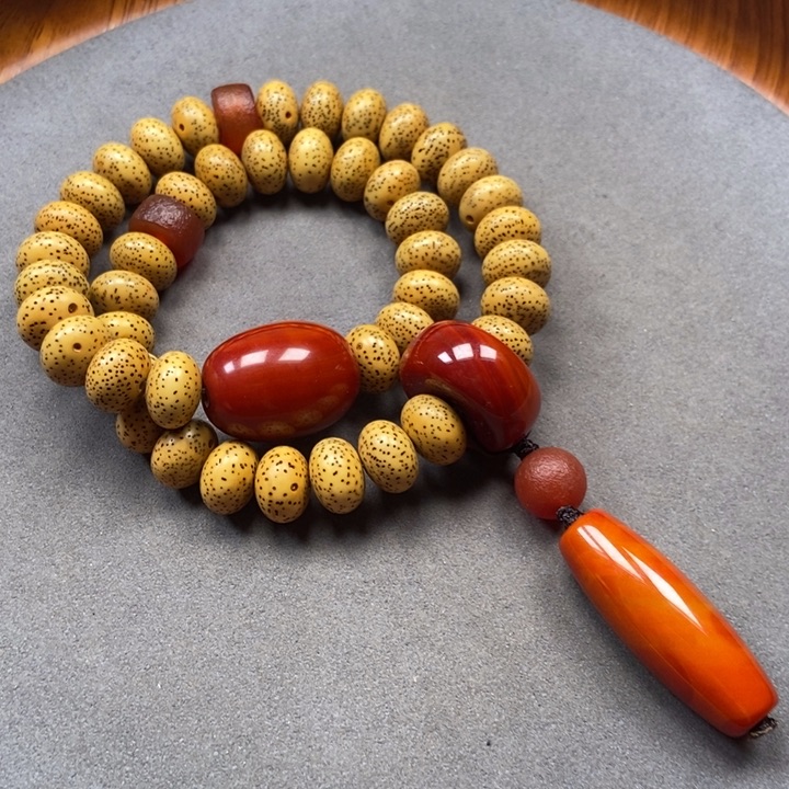 菩提把件未镶嵌星月菩提子