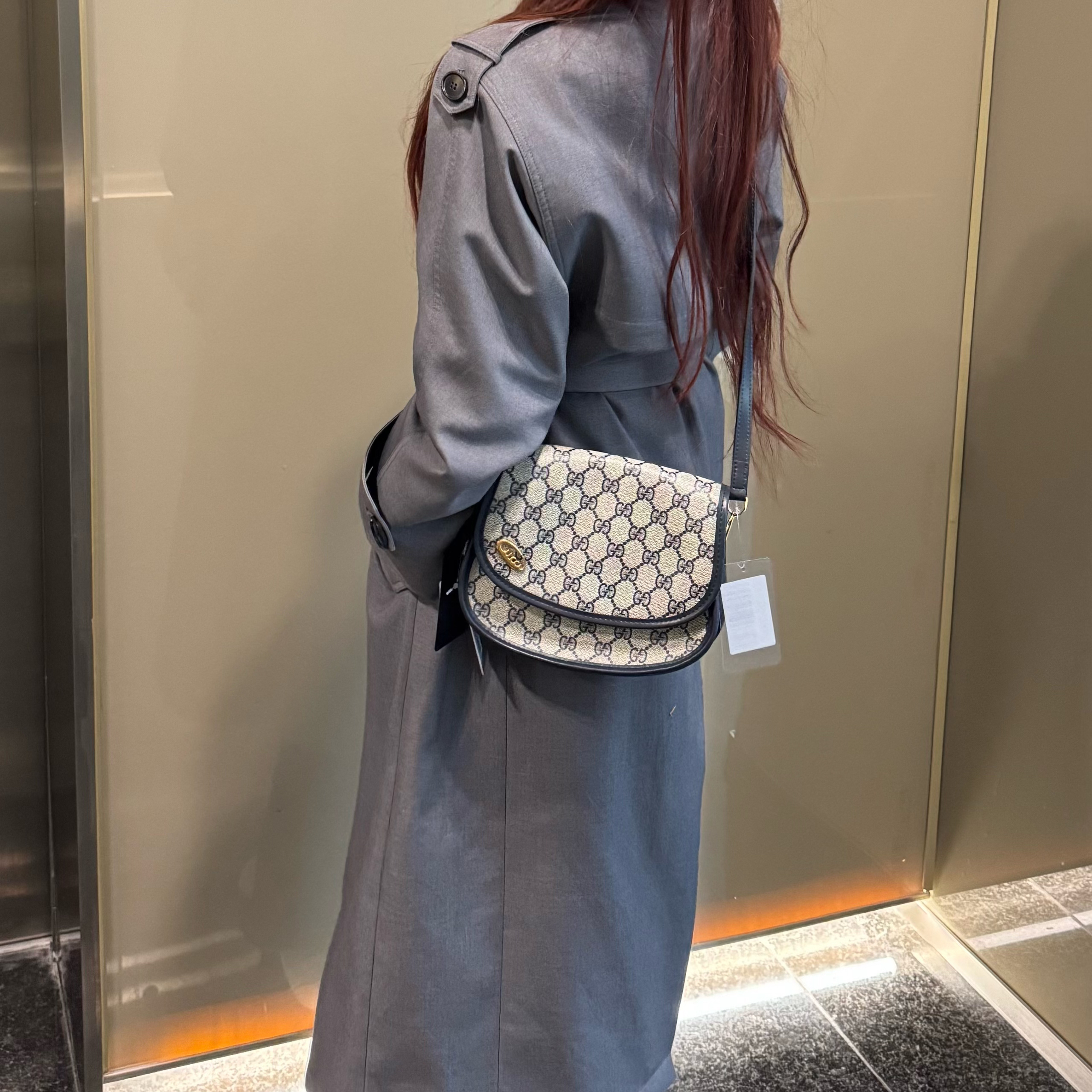 95新 GUCCI/古驰 老花邮差