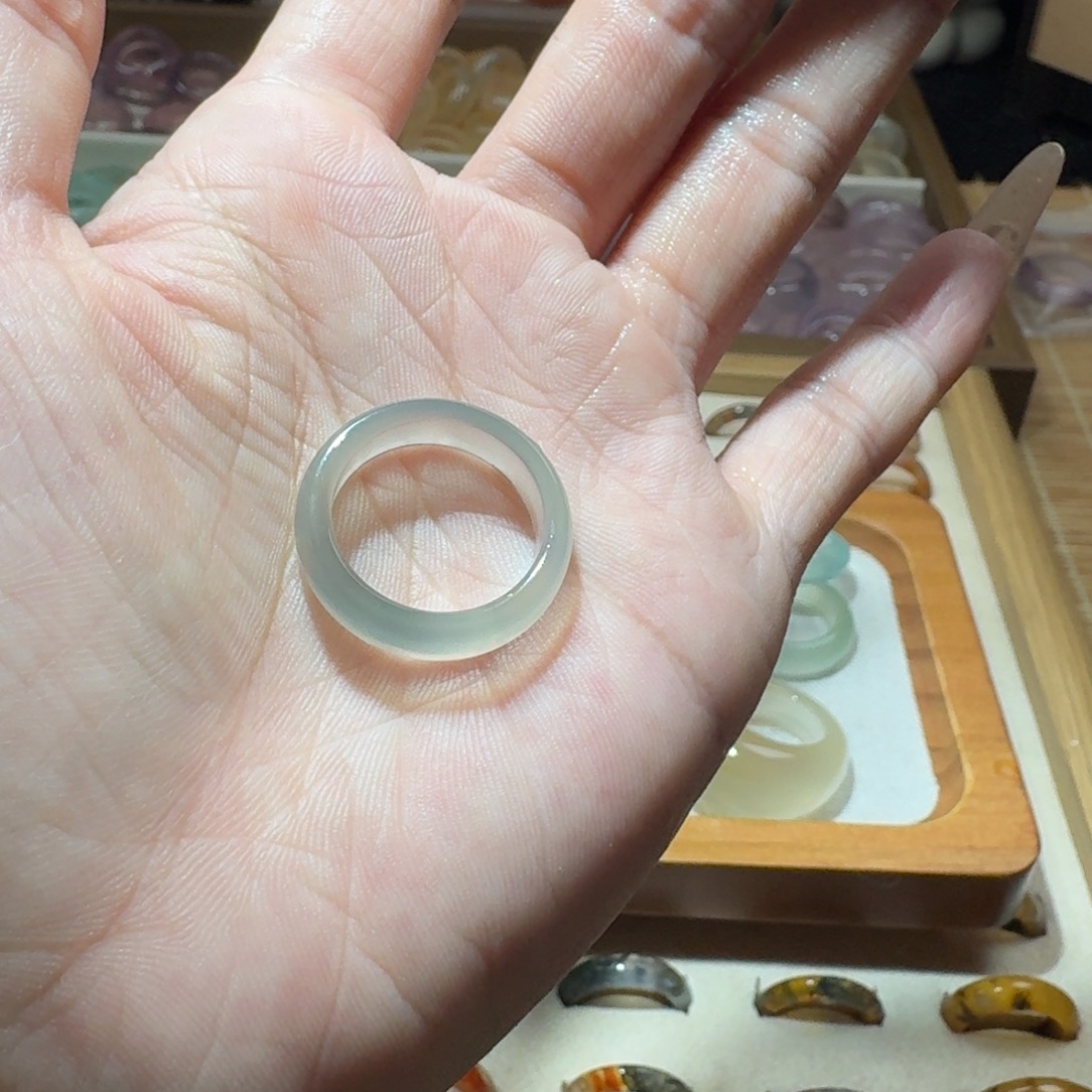玛瑙/玉髓未镶嵌戒圈