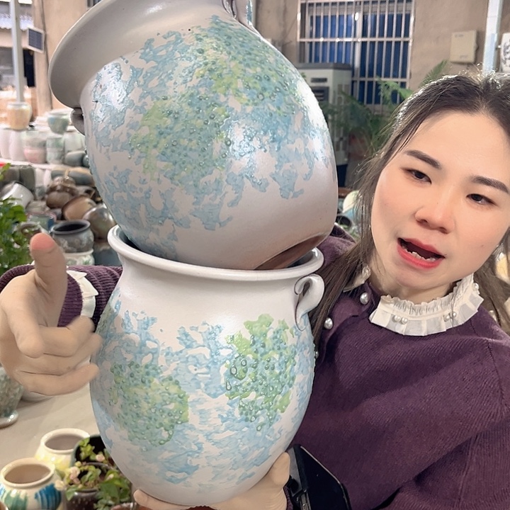 正品口口19高25花盆……