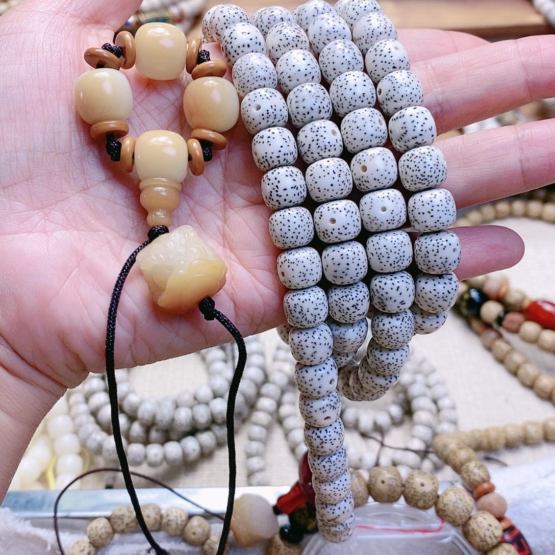 手串星月菩提定制108颗10*9m m