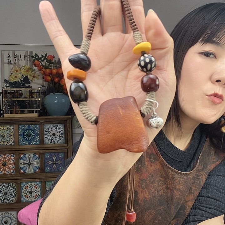 蜜蜡项链未镶嵌项链