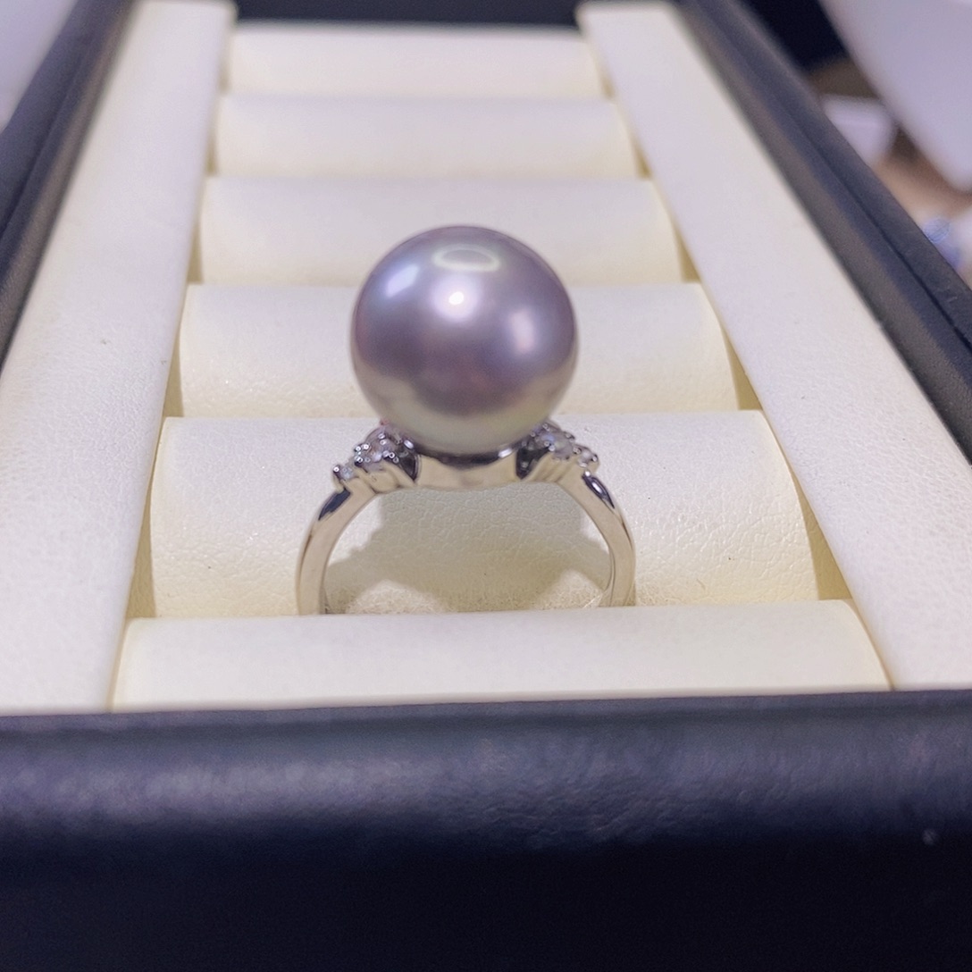 淡水珍珠戒指合金