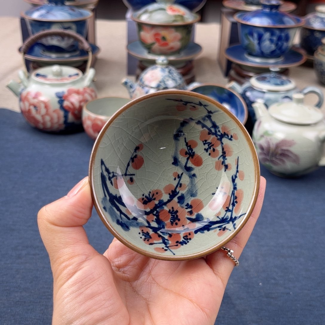 杯景德镇手绘手工茶具
