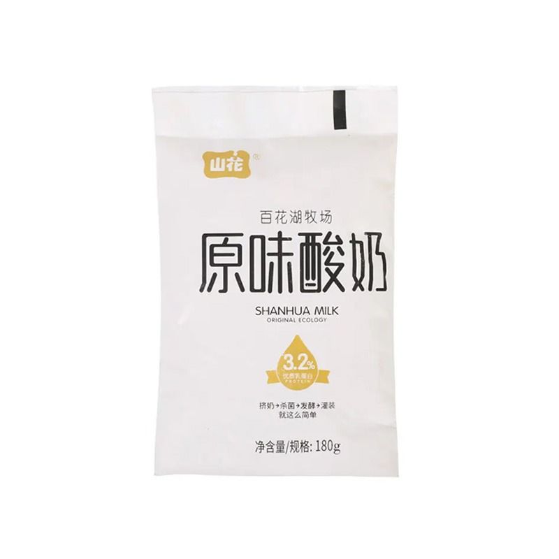 山花百花湖牧场原味酸奶180g