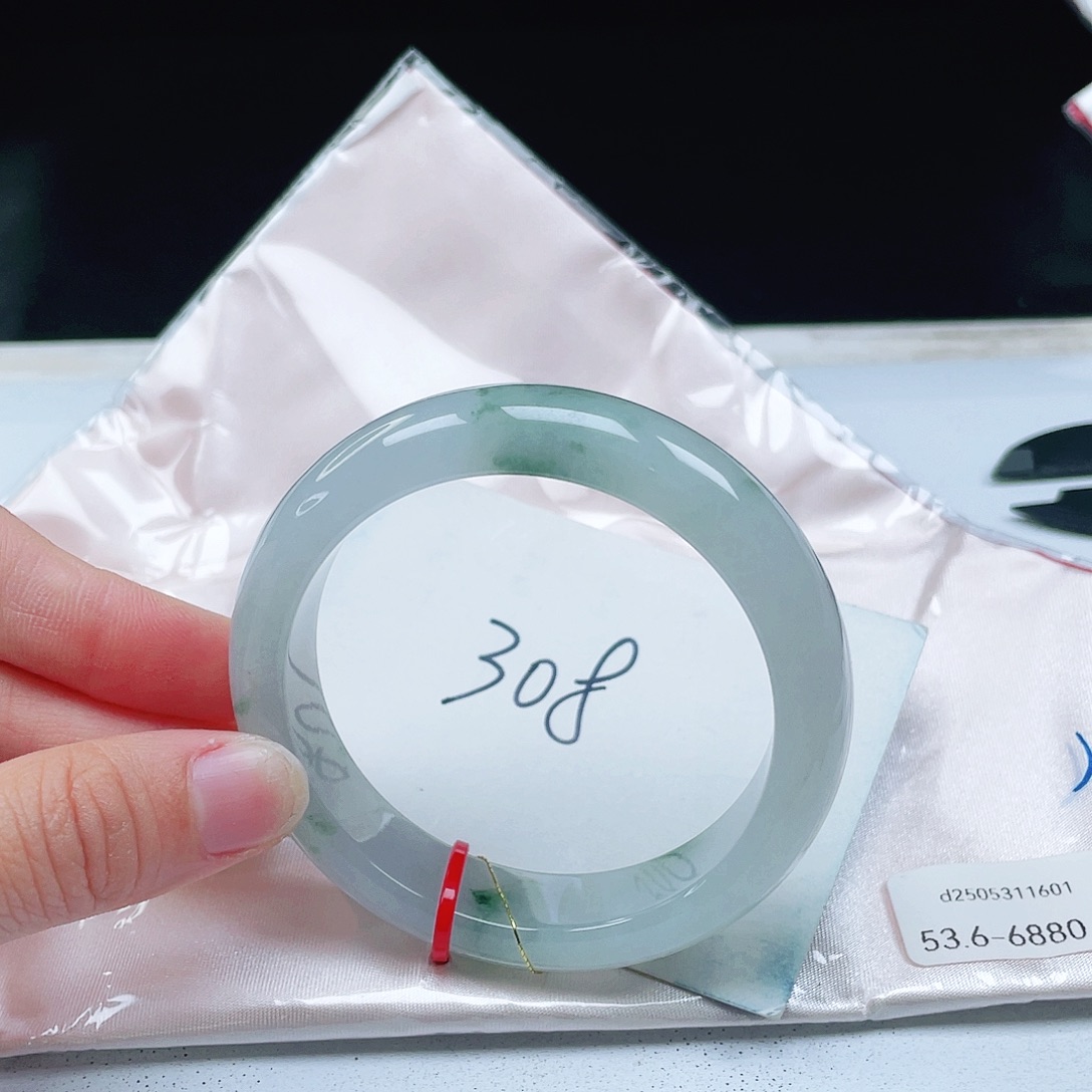 翡翠未镶嵌手镯53+正圈