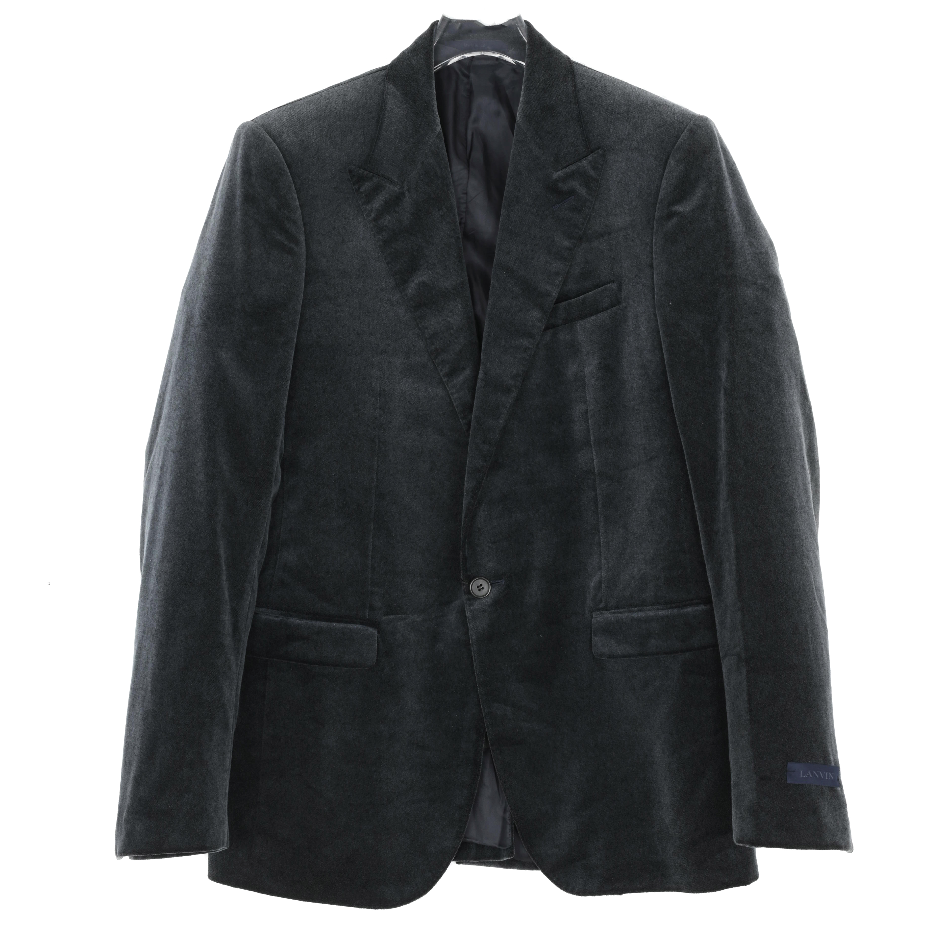 LANVIN浪凡 男士常规款简约休闲羊绒混纺外套 M011B087BM050