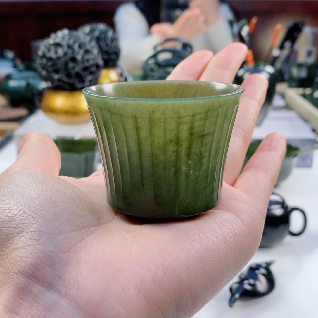 和田玉（青玉）挂件未镶嵌