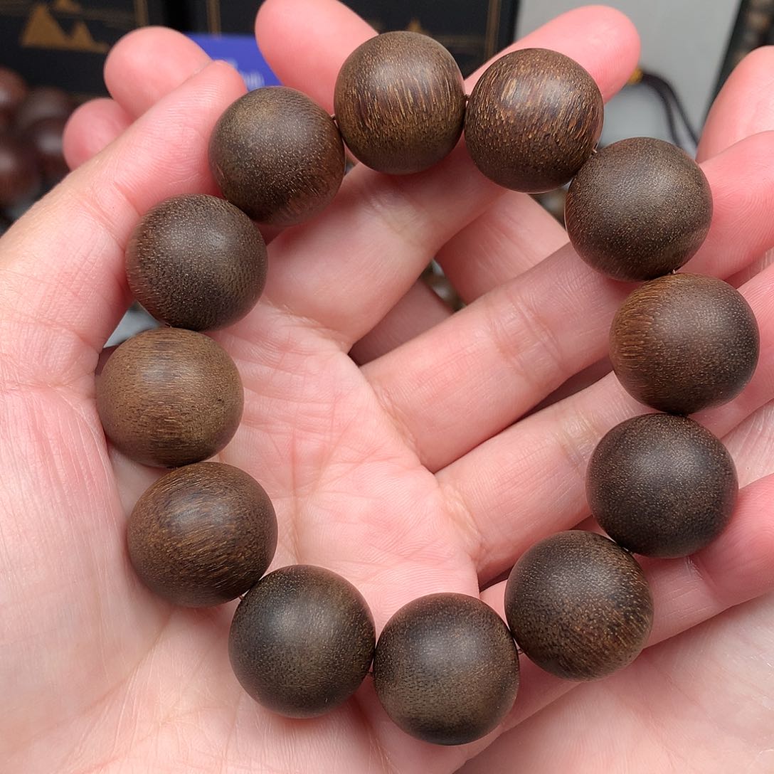 沉香手串越南芽庄白棋楠2.0