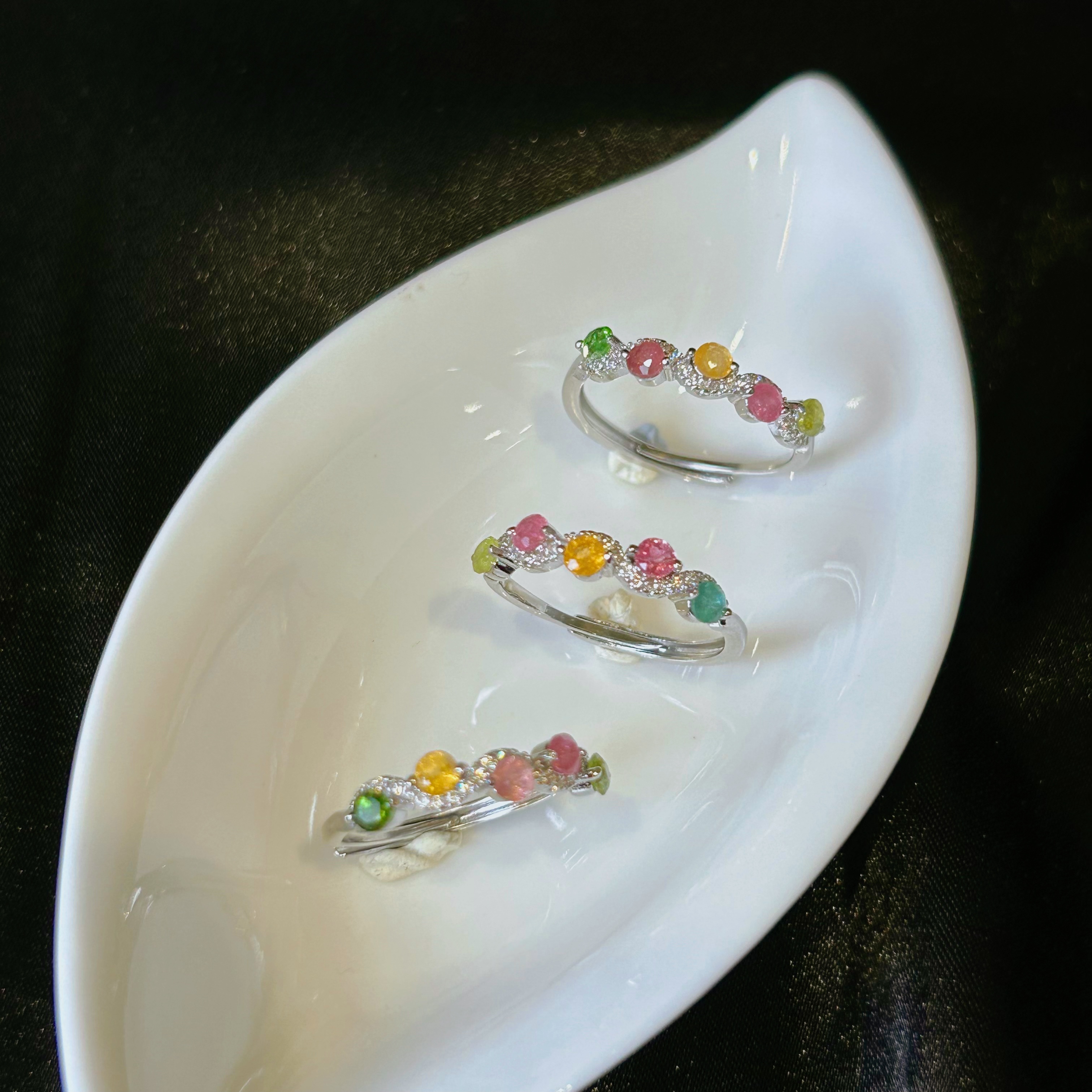 天然碧玺戒指开口-多样性发一-BX058