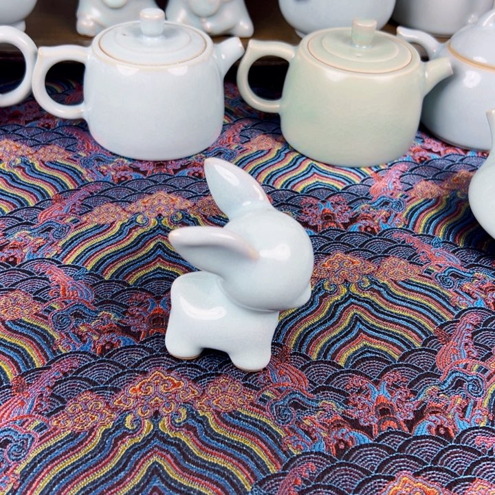 天青色釉水小茶宠