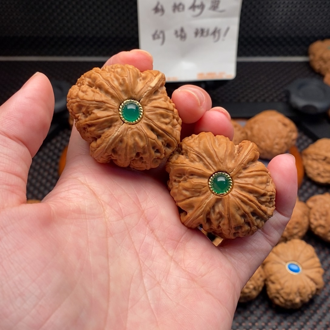 文玩核桃把件元宝全品43