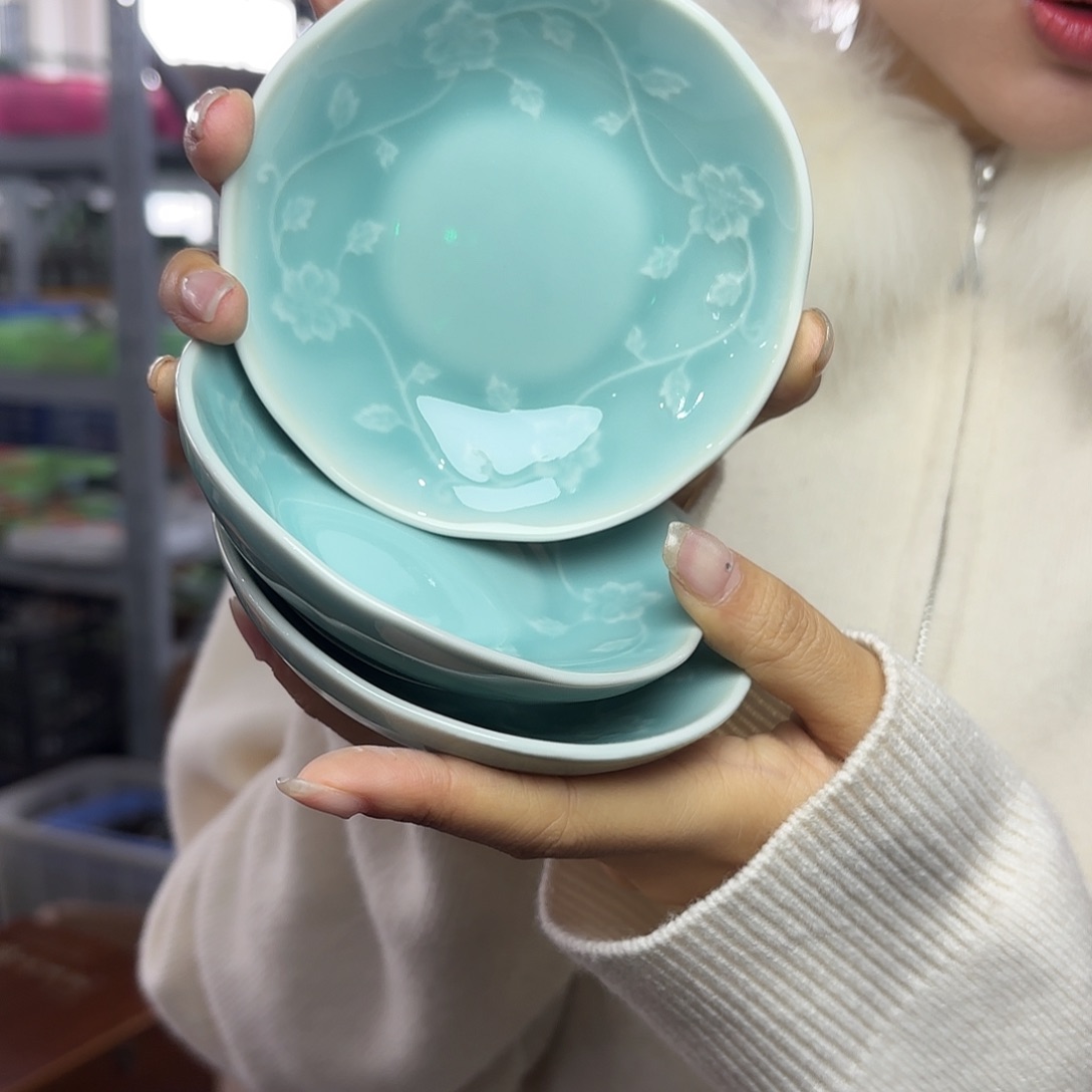 龙泉云间青瓷小米茶器