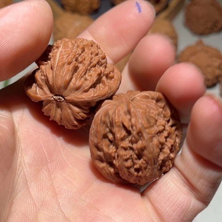 倾***诉把件文玩核桃磨盘35.7