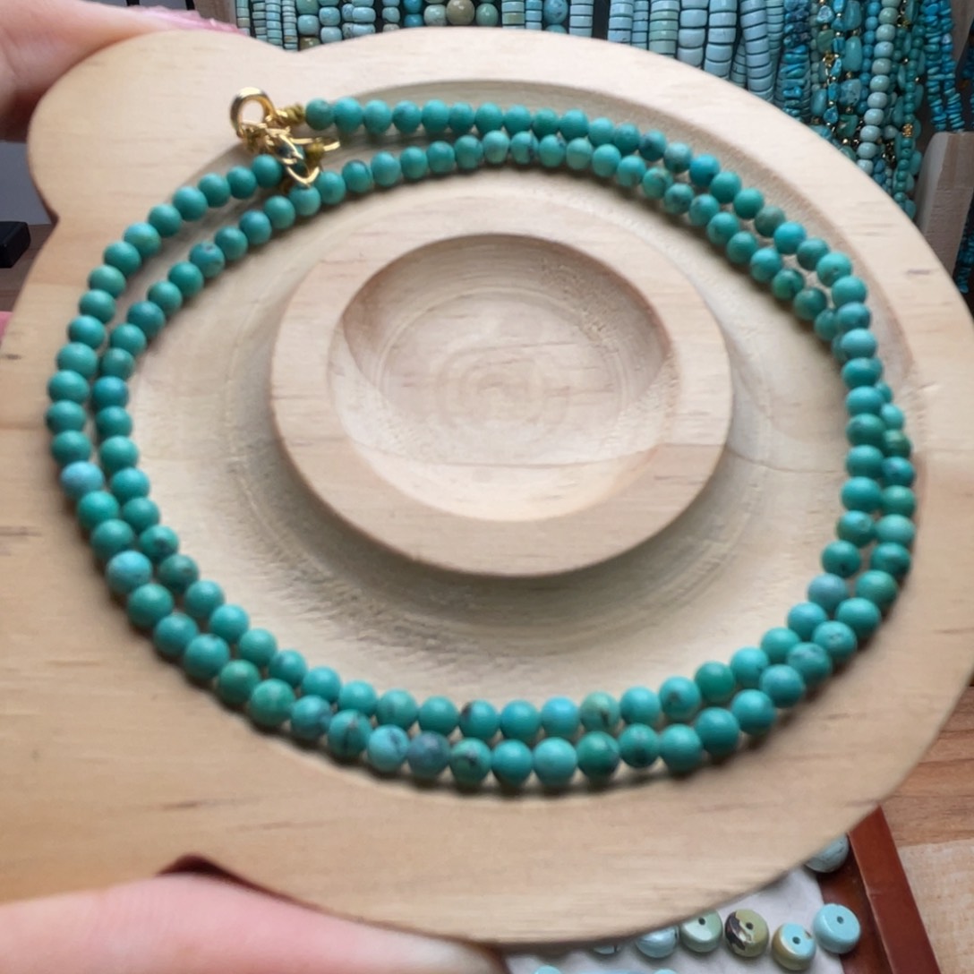 绿松石未镶嵌项链