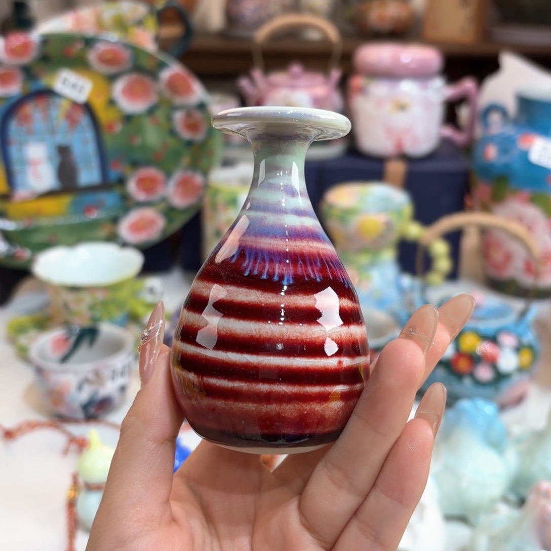 景德镇手绘高温釉下彩陶瓷茶具
