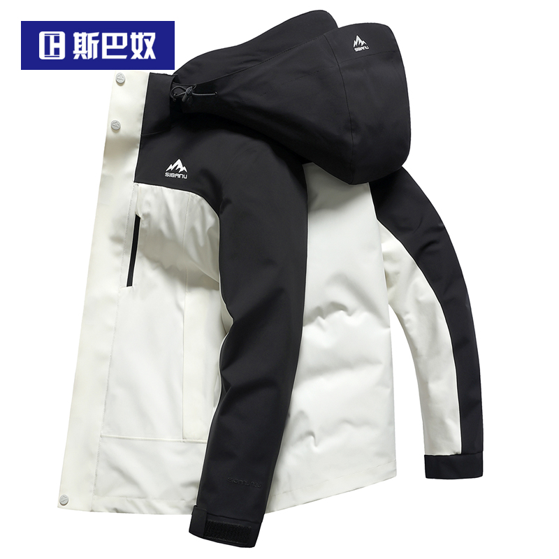 加绒加厚可拆内胆丨夹克男2025秋季新款茄克衫上衣保暖秋冬装外套