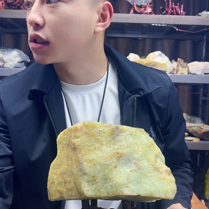 岩***料蛇纹石玉未镶嵌珠宝奇石6