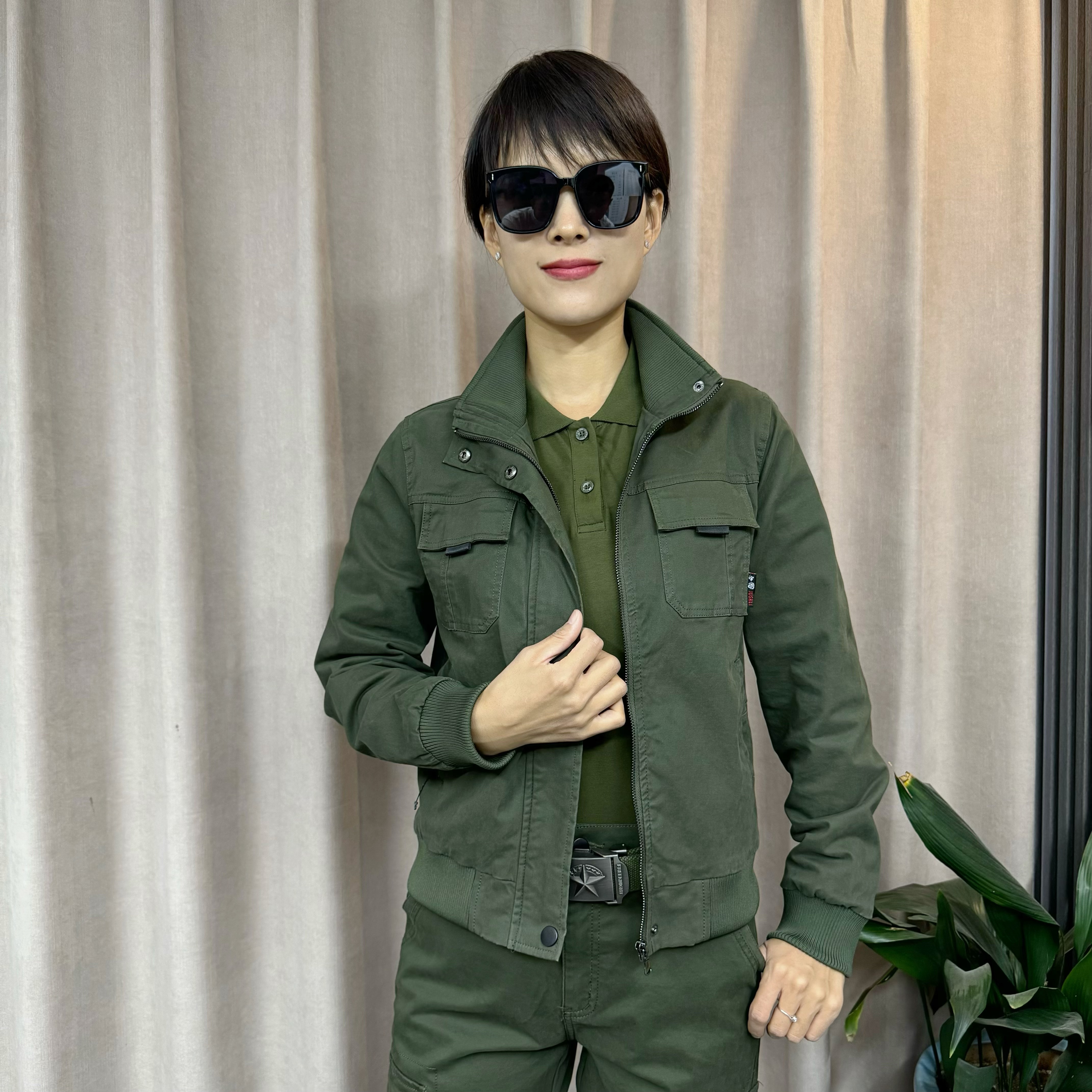 《卿哥和茜茜》春秋男女同款厚料夹克外套6296/8296