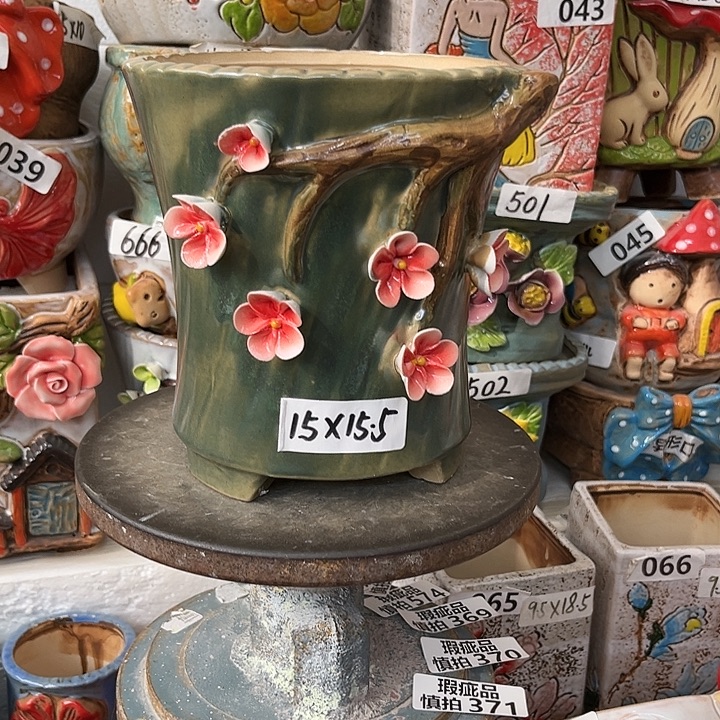 粗陶材质多肉花盆