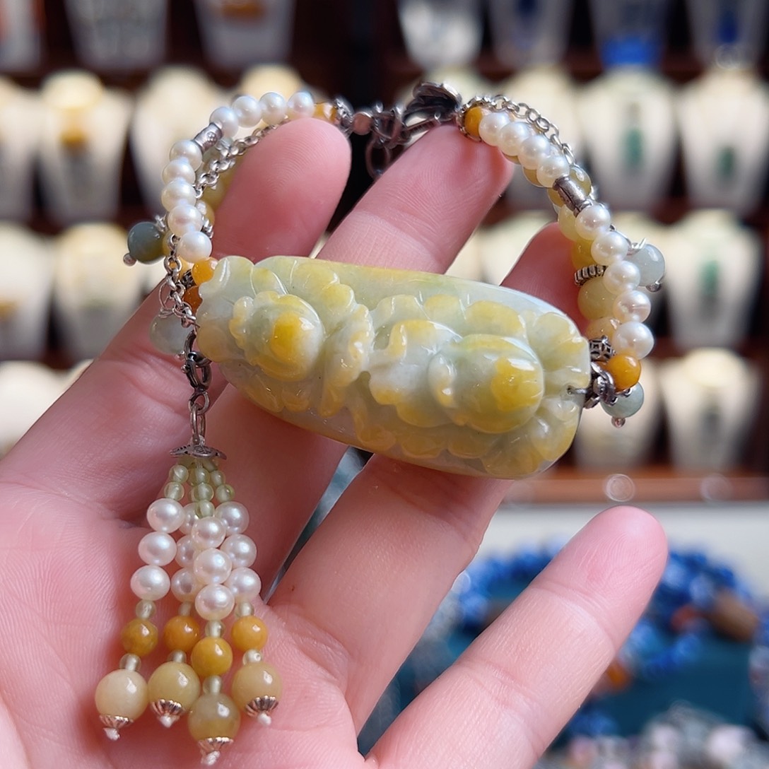 翡翠未镶嵌手链手链