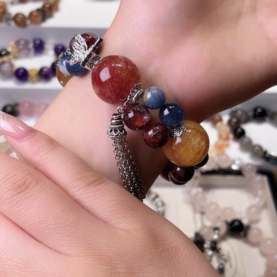 水晶手链合金默*尺寸