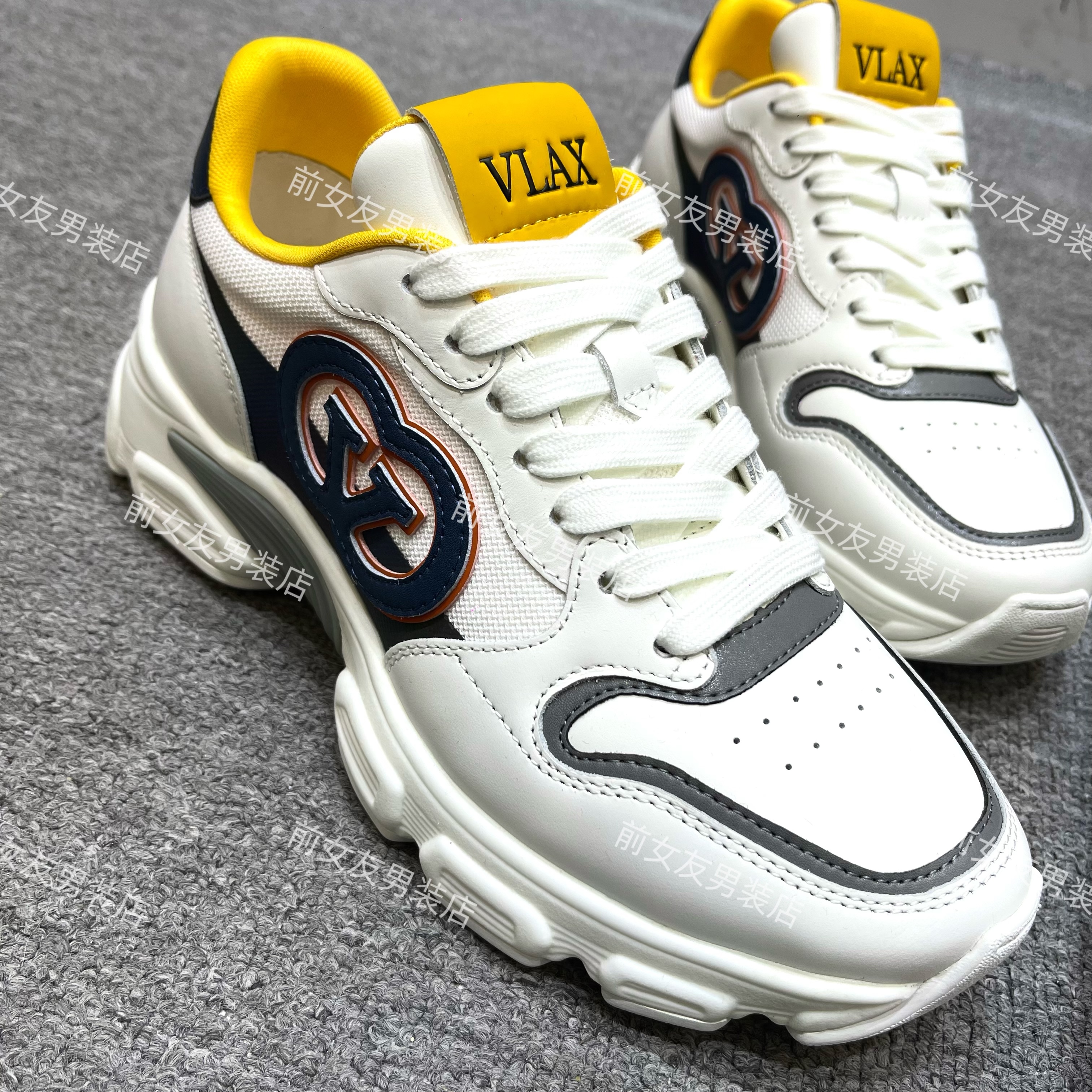 【高端鞋子】新款休闲鞋真皮男安脚软底软面男士潮流813K